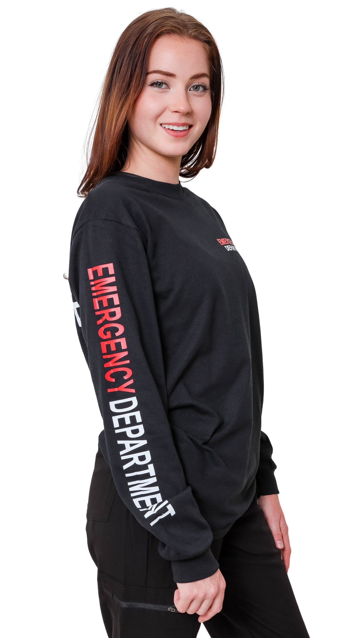 EMERGENCY DEPARTMENT CUSTOM UNISEX T-SHIRTS Customized it with your prefer chest logo for FREE