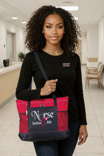 Embroidered Nurse Bag