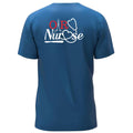 Ashtown Clothing blue short sleeve shirt with OR Nurse graphic featuring a stethoscope and surgical tools on the back
