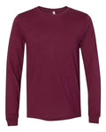 Ashtown Clothing burgundy long sleeve crew neck shirt for operating room nurses in a soft, durable fabric.