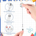Ashtown Clothing retractable badge reel with 360-degree alligator clip and transparent buckle for medical professionals