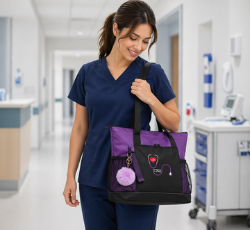 Nurse Embroidered Tote Bag | Personalized Medical Tote | RN Gift | Healthcare Worker Bag