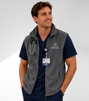Men’s Fleece Vest Jacket | Lightweight Zip-Up Vest | Professional Outerwear